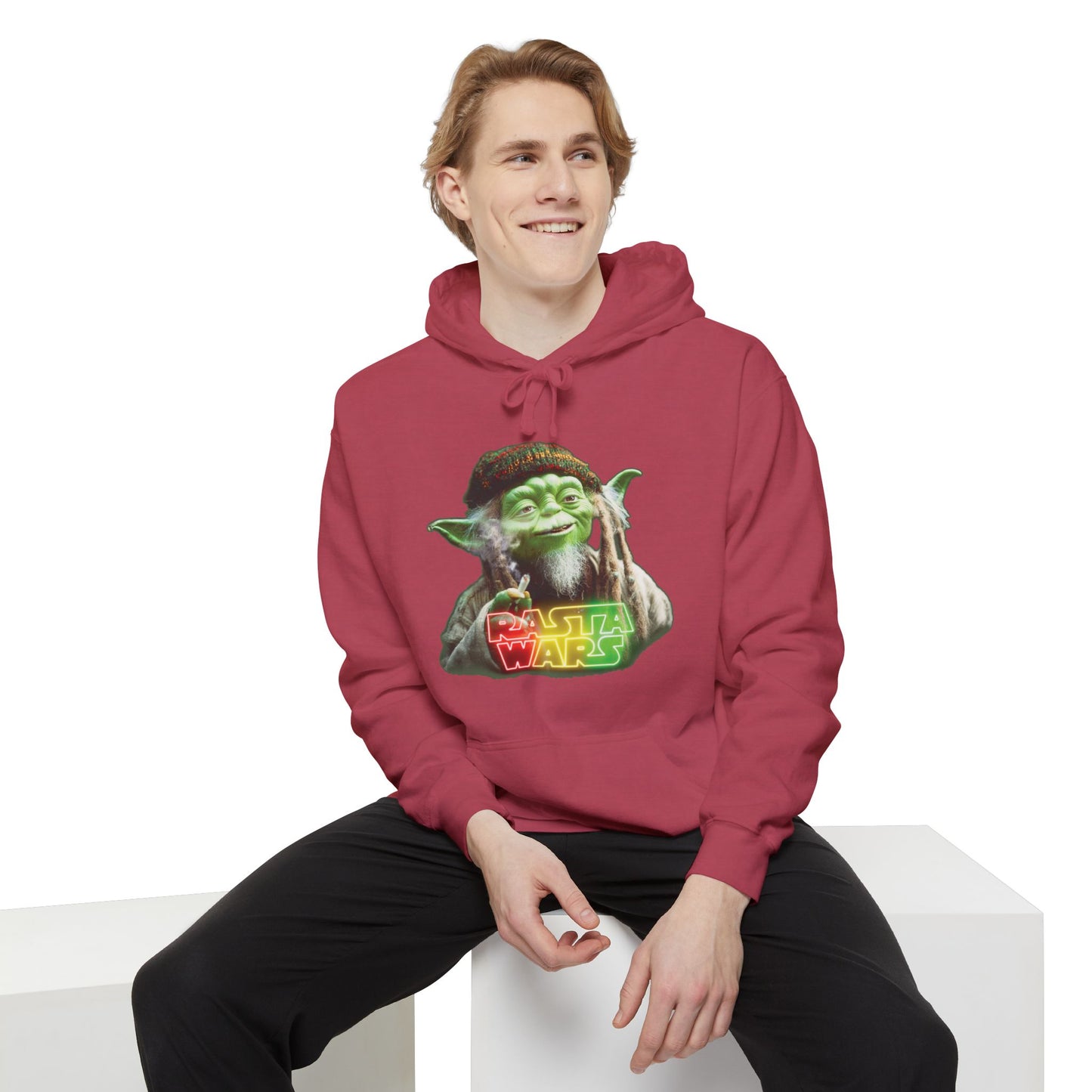 Rasta Wars Unisex Garment-Dyed Hoodie