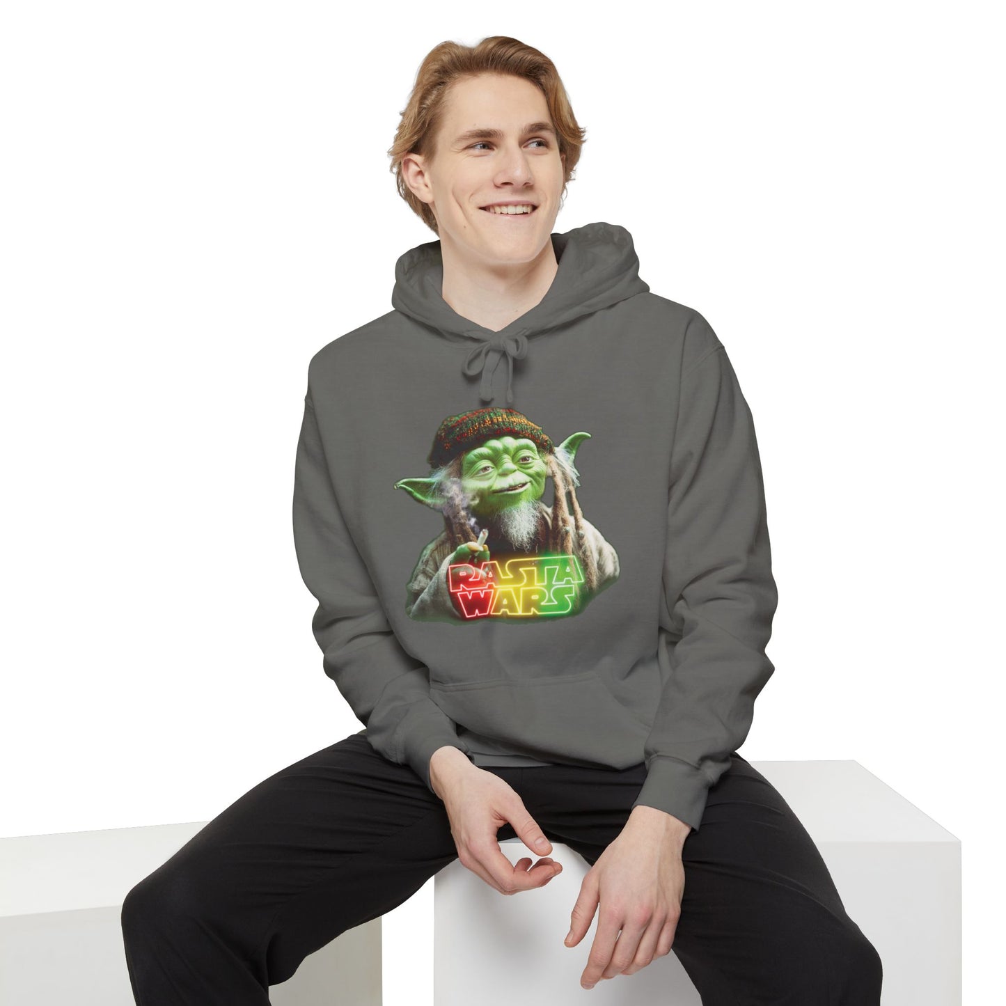 Rasta Wars Unisex Garment-Dyed Hoodie