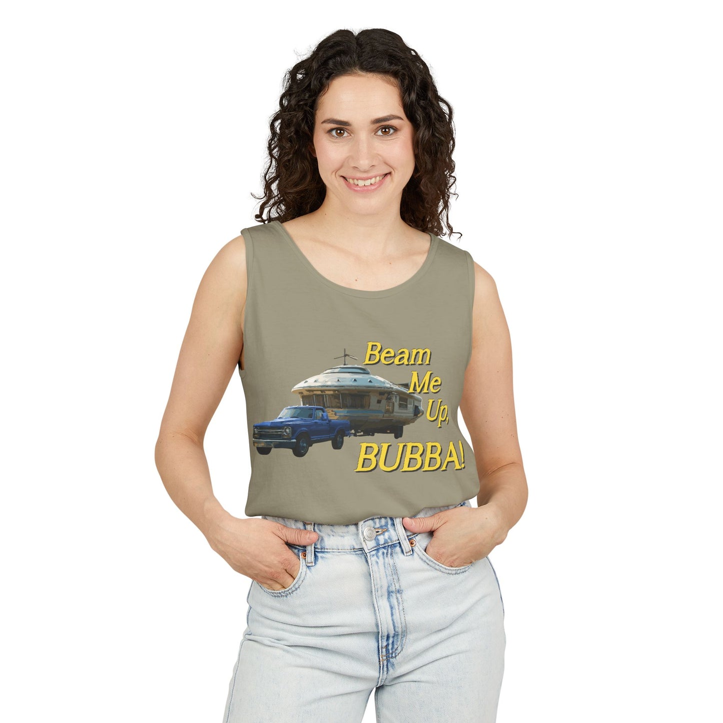 Beam Me Up, BUBBA! Unisex Tank Top