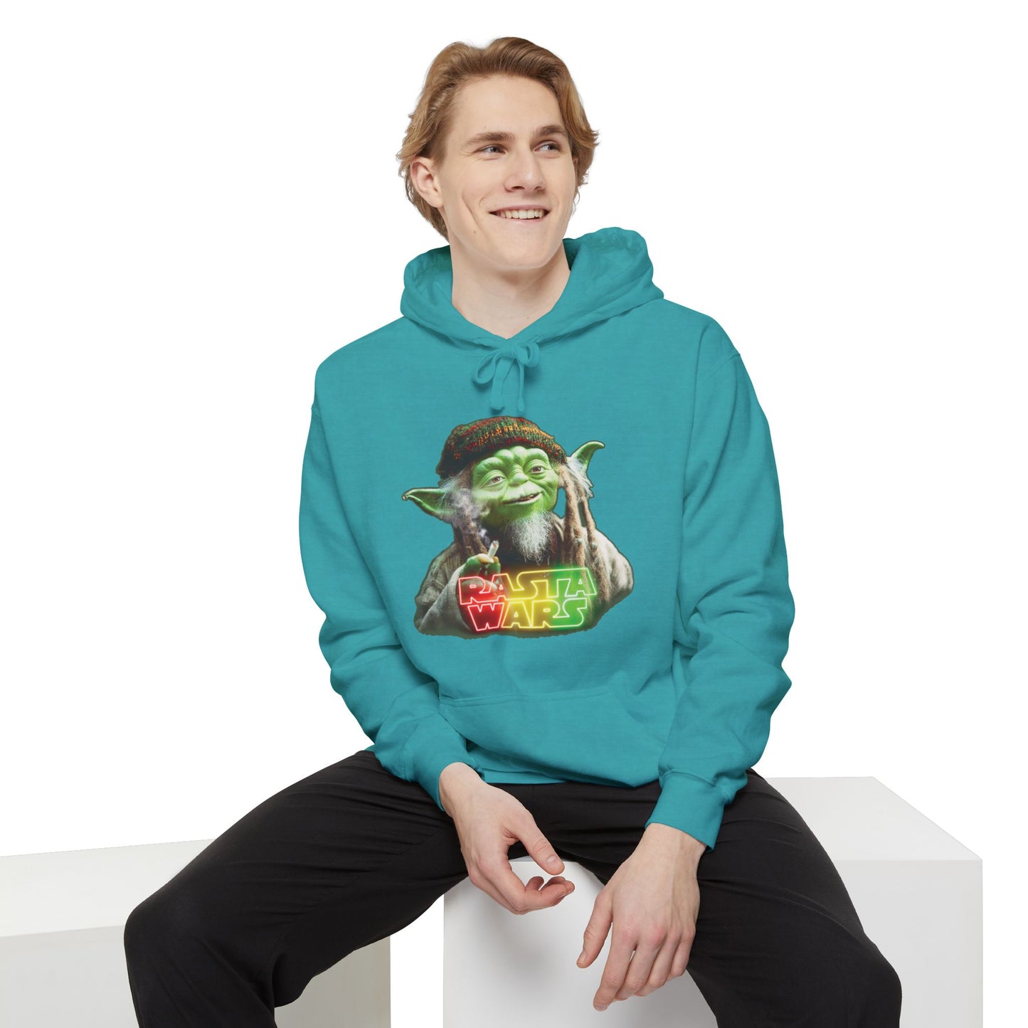 Rasta Wars Unisex Garment-Dyed Hoodie