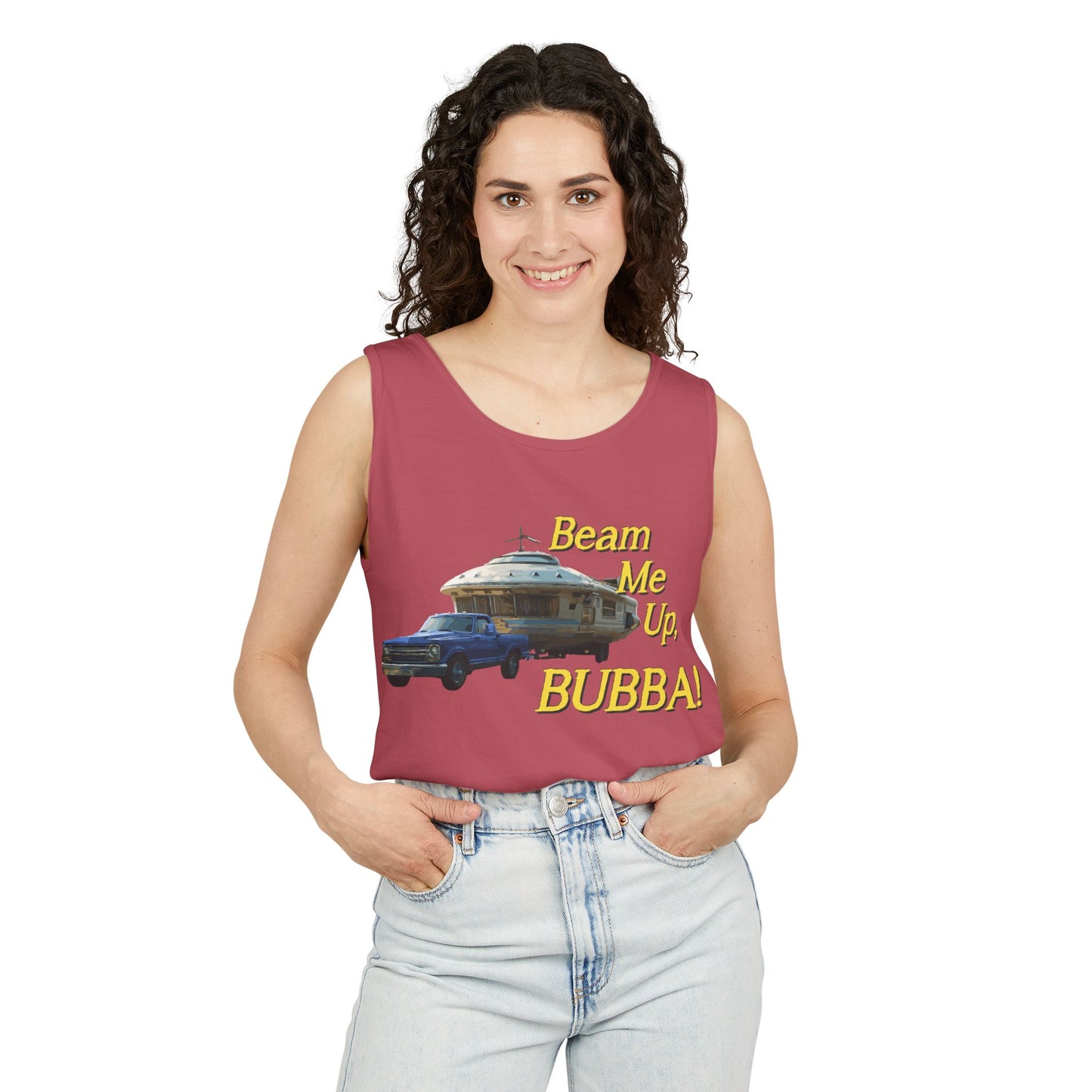 Beam Me Up, BUBBA! Unisex Tank Top