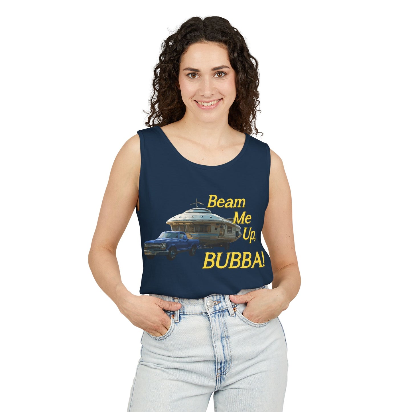 Beam Me Up, BUBBA! Unisex Tank Top