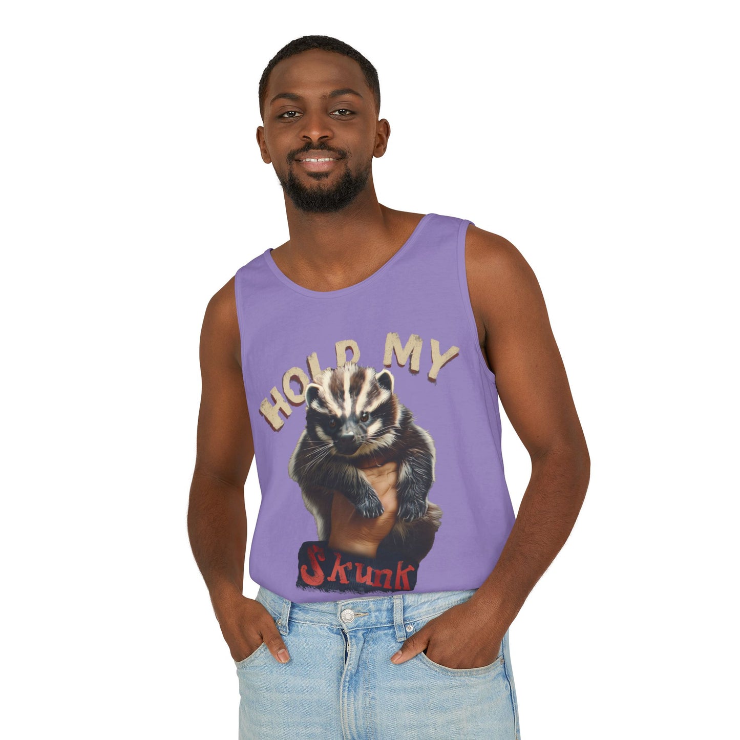 Hold My Skunk! Unisex Tank Top
