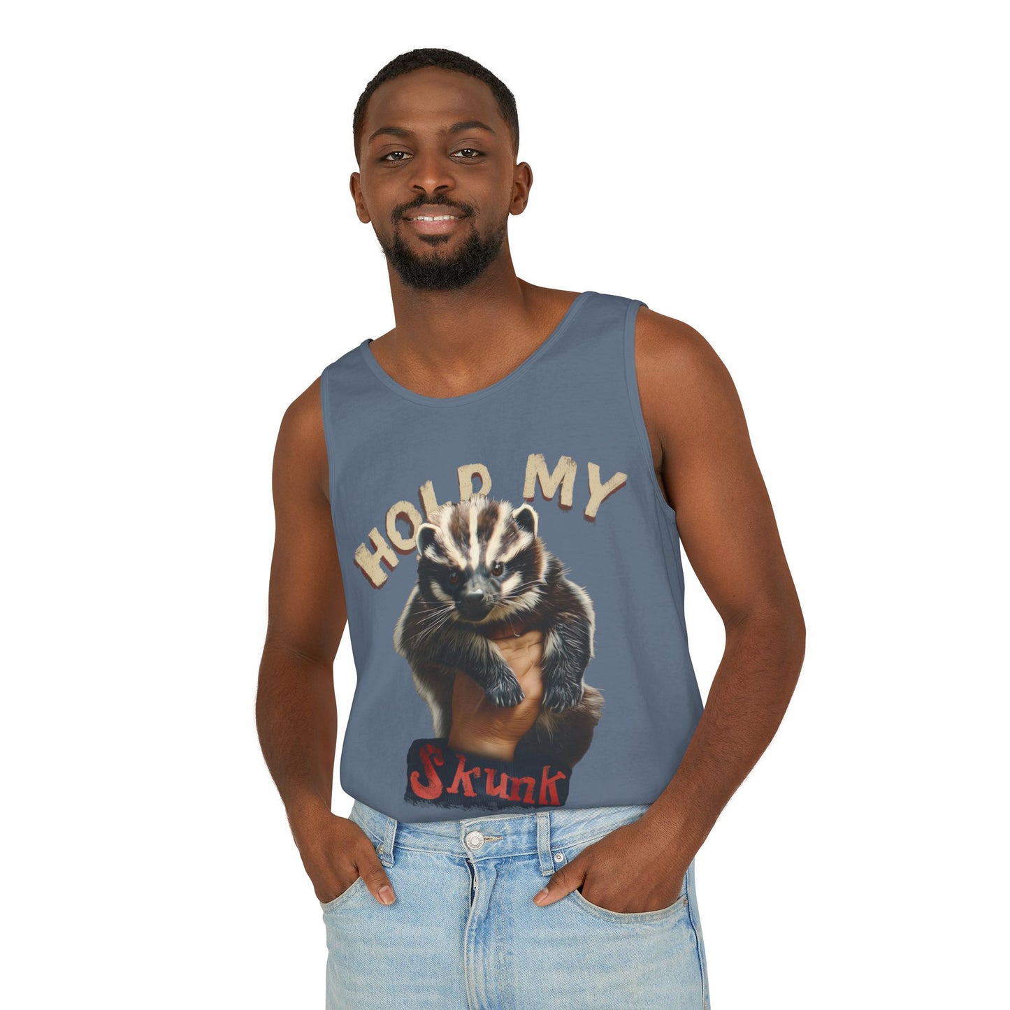 Hold My Skunk! Unisex Tank Top