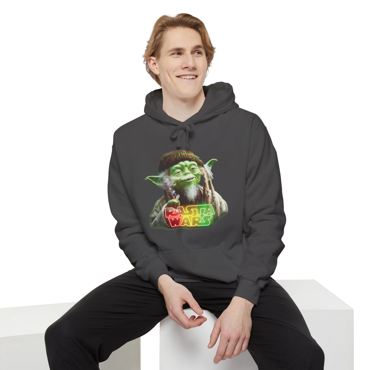 Rasta Wars Unisex Garment-Dyed Hoodie