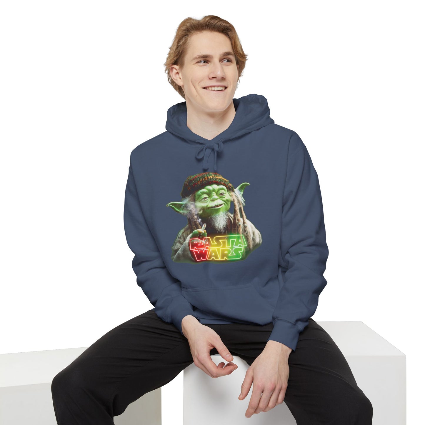 Rasta Wars Unisex Garment-Dyed Hoodie