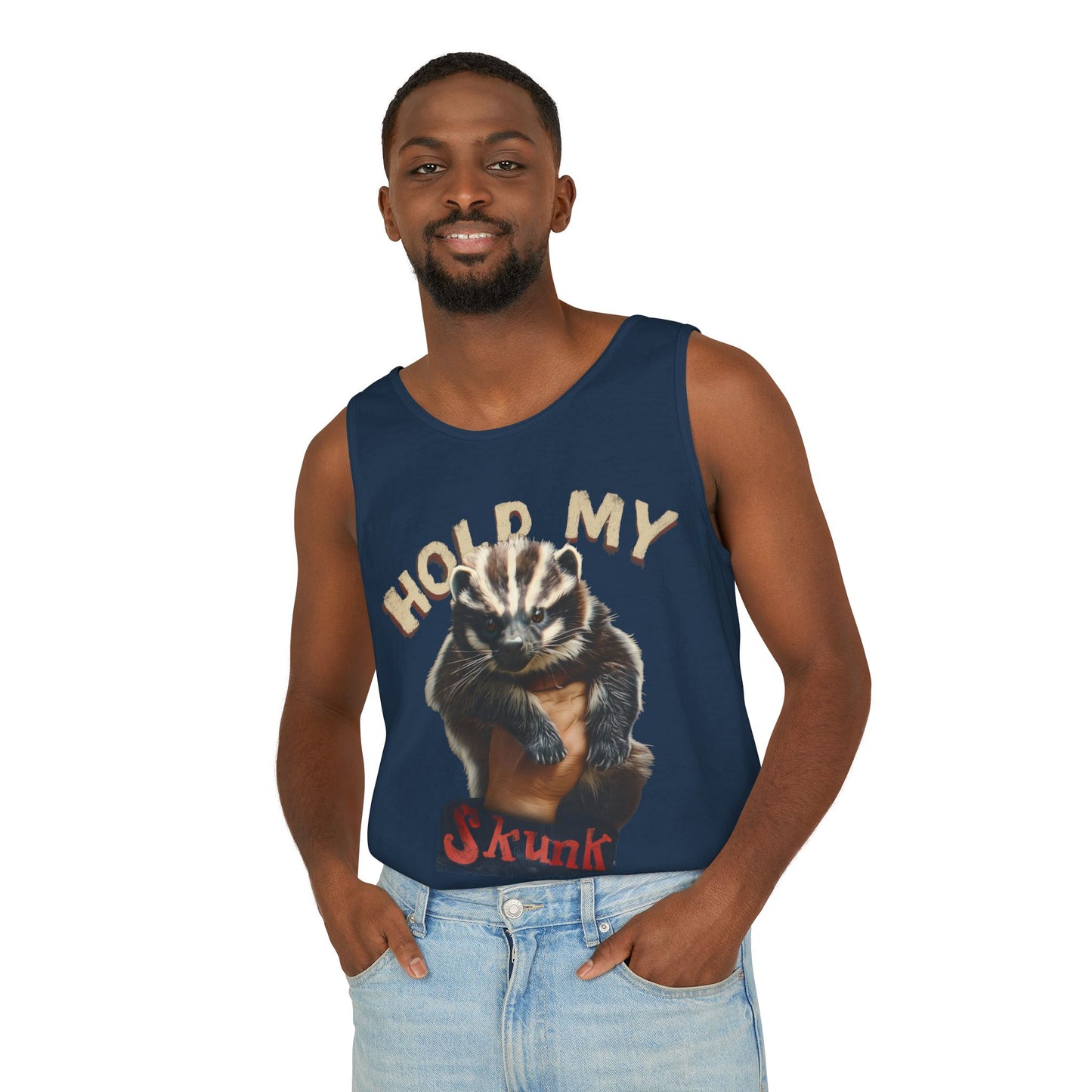 Hold My Skunk! Unisex Tank Top