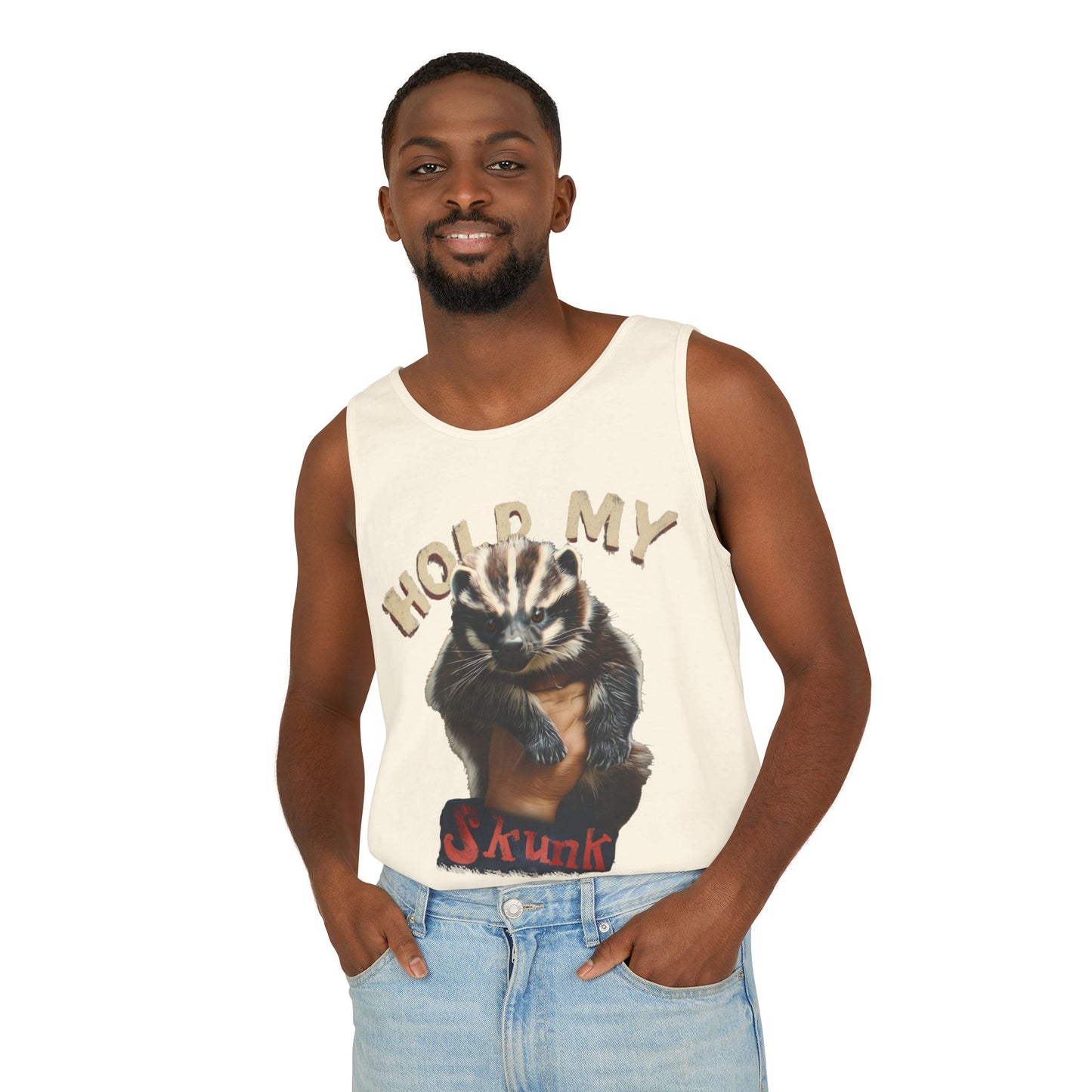 Hold My Skunk! Unisex Tank Top