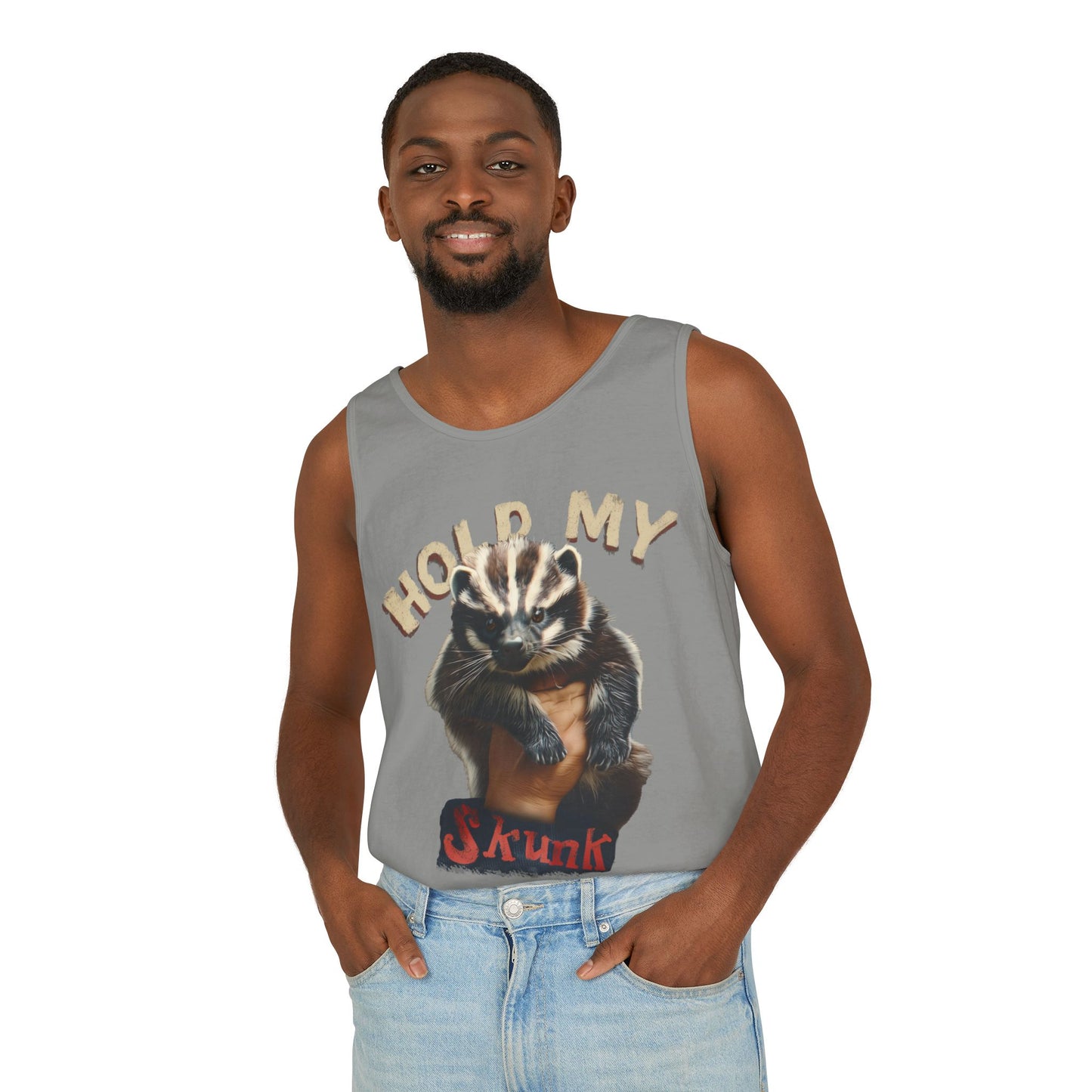 Hold My Skunk! Unisex Tank Top