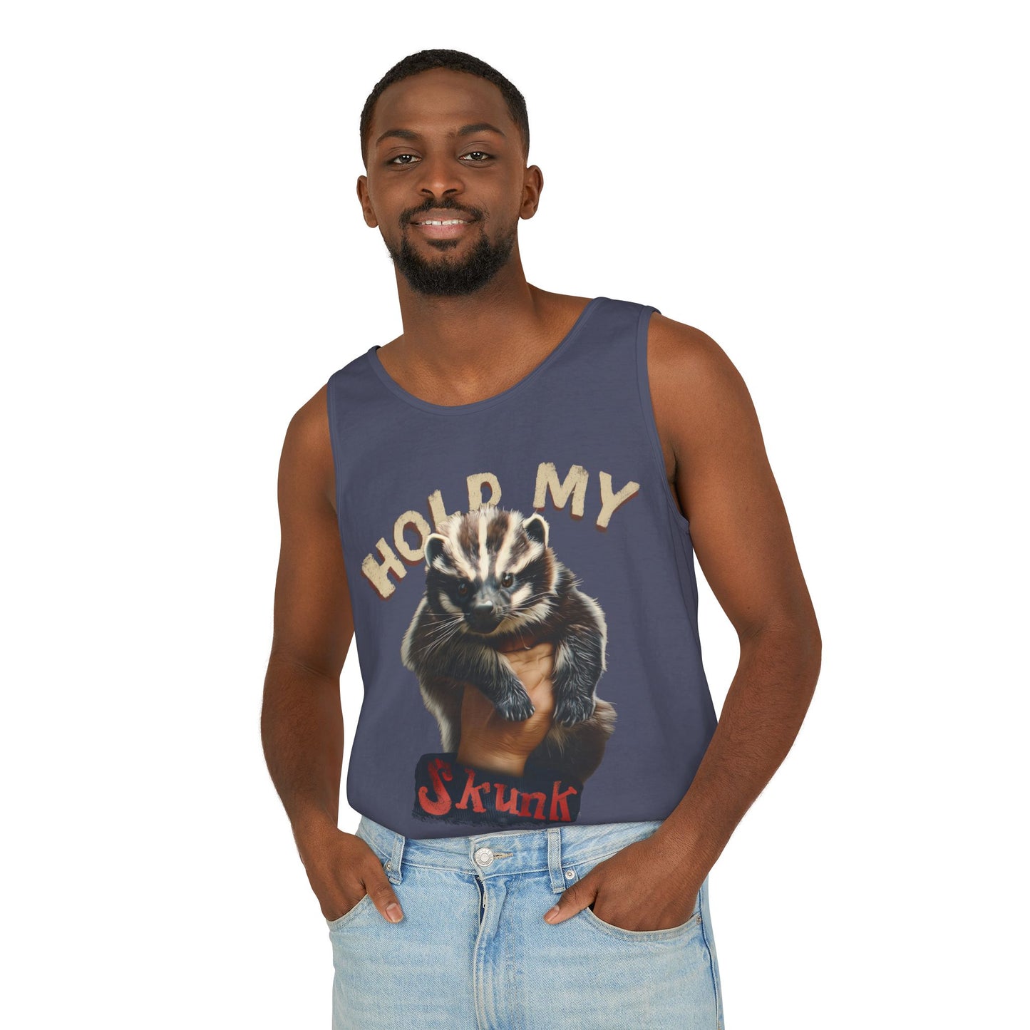 Hold My Skunk! Unisex Tank Top