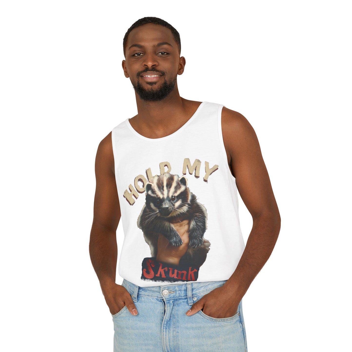 Hold My Skunk! Unisex Tank Top