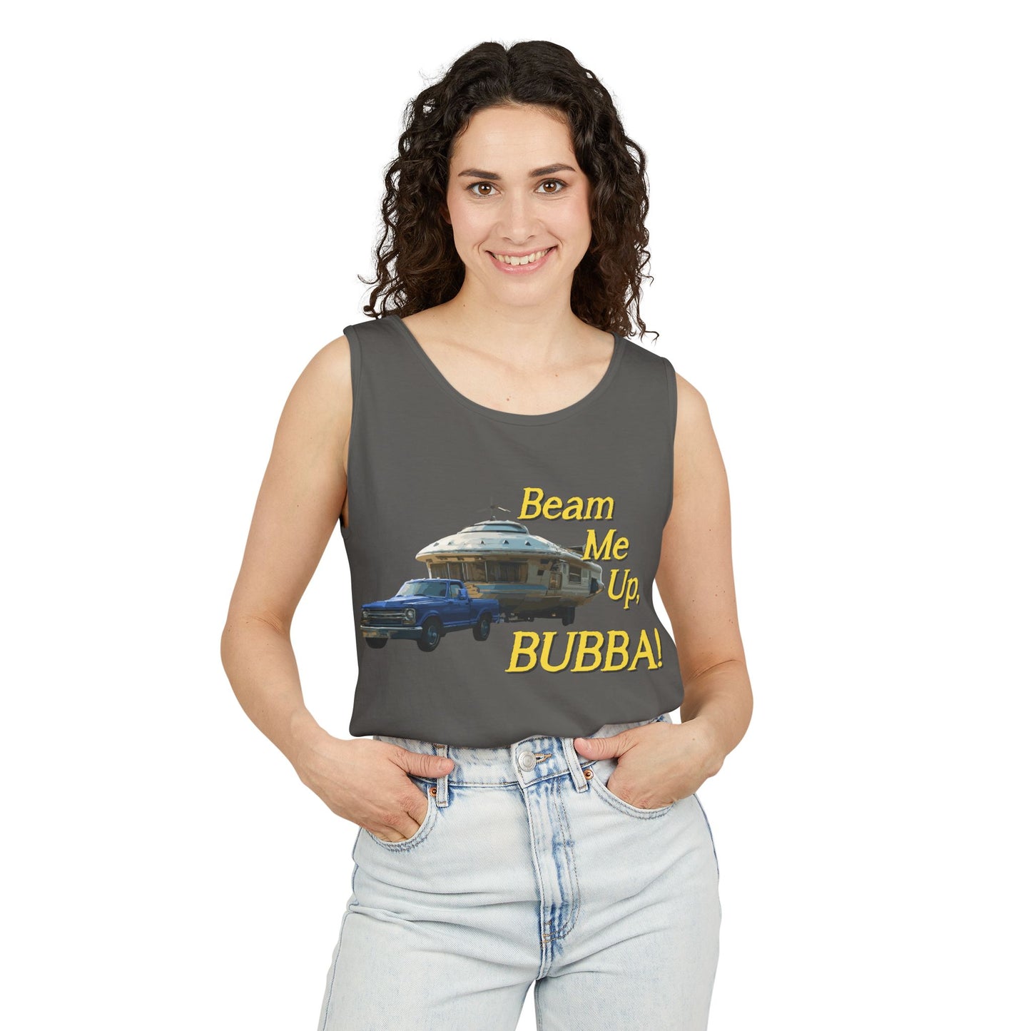 Beam Me Up, BUBBA! Unisex Tank Top