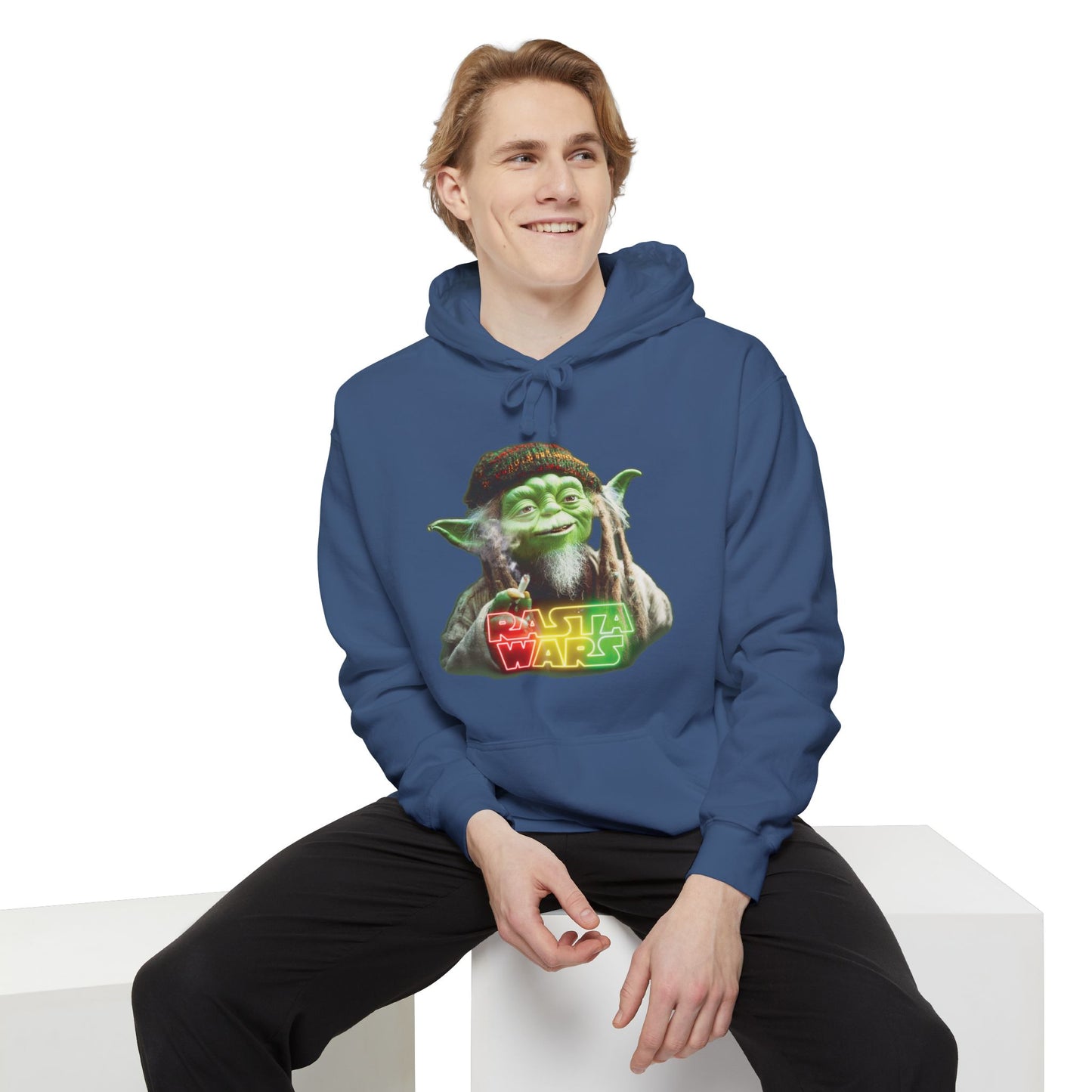 Rasta Wars Unisex Garment-Dyed Hoodie