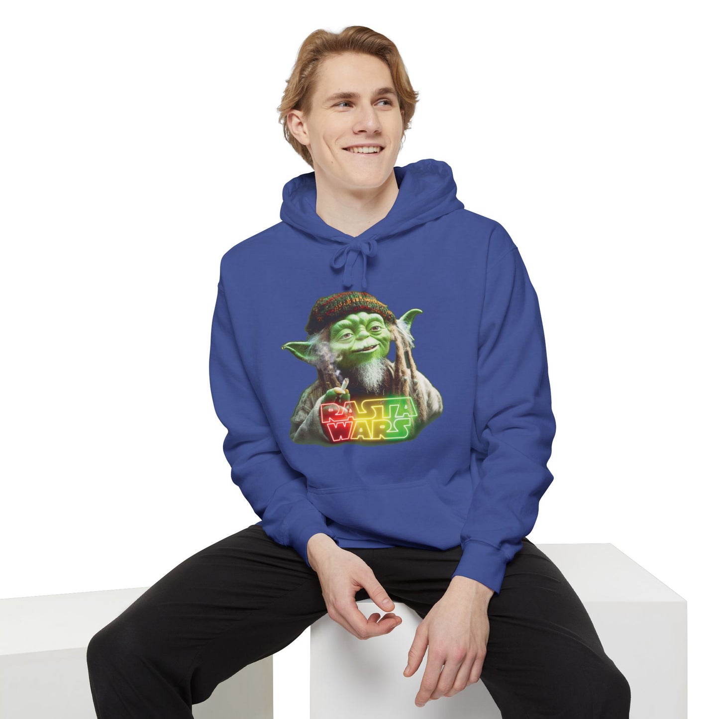Rasta Wars Unisex Garment-Dyed Hoodie