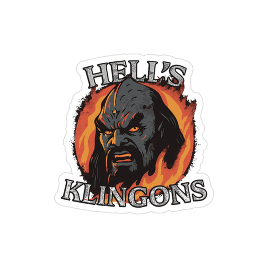 Hell’s Klingons Transparent Sticker