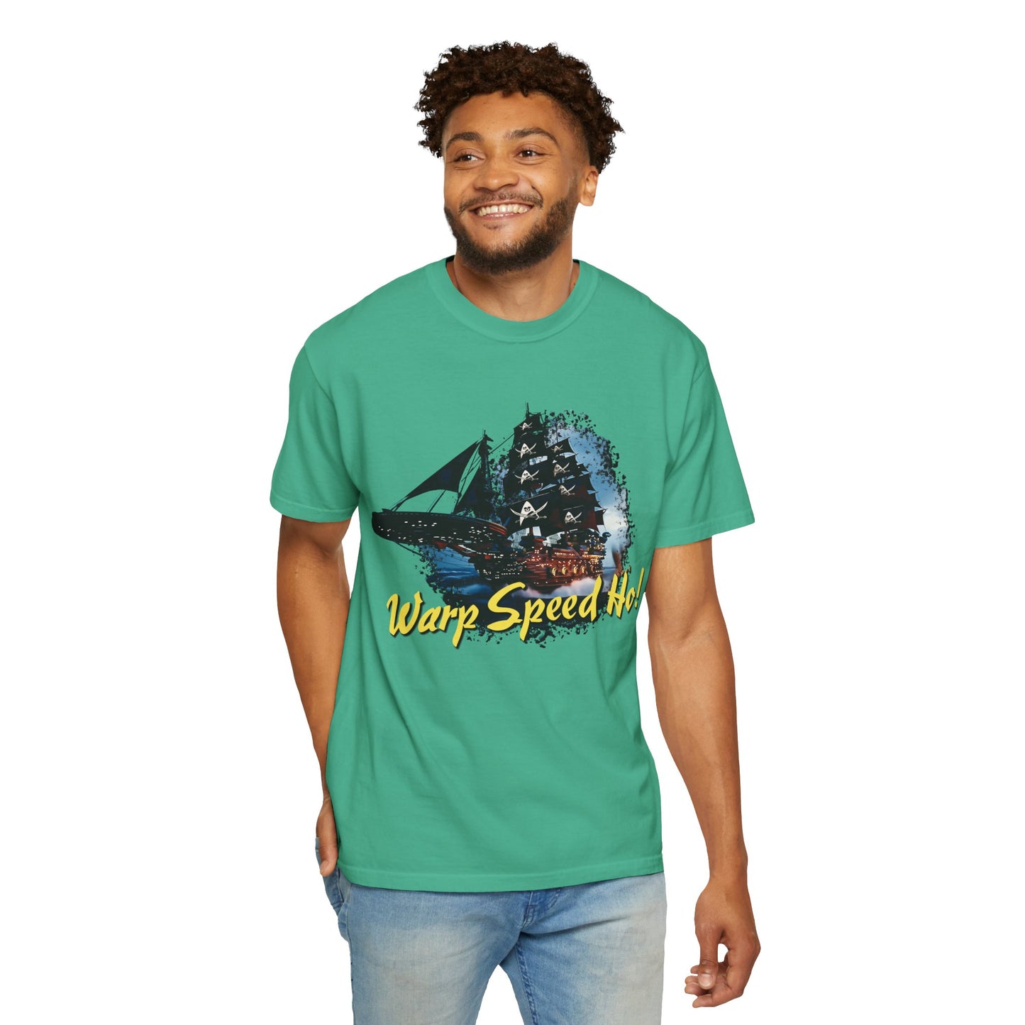 Warp Speed Ho! T-Shirt (Star Trek Pirates)